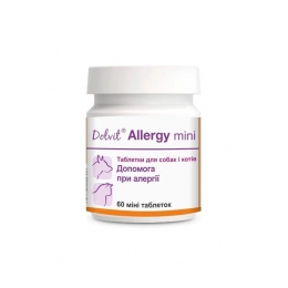 Dolvit Allergy mini таблетки проти алергії у собак і котів, 60 табл. - Антигістамінні препарати для собак