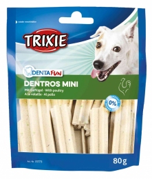 Лакомство Denta Fun Dentros Mini 60г , Трикси 31773 -  Лакомства для собак -   Ингредиент: Птица  