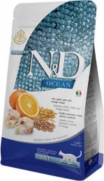Farmina N&D Low Grain Ocean Cod & Orange Adult Cat Фармина низкозерновой сухой корм с треской и апельсином для взрослых котов и кошек  1.5кг - Similar products