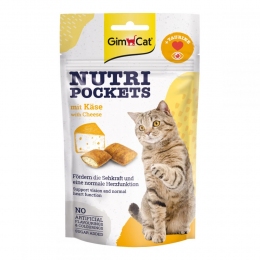 Nutri Pockets ласощі для котів сир з таурином 60г -  Ласощі для кішок Gimpet     