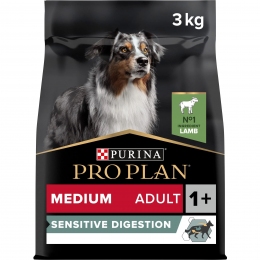 Purina Pro Plan Medium Sensitive Сухой корм для взрослых собак средних пород с чувствительным пищеварением -   