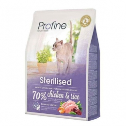 Profine Cat Sterilised Сухий корм для стерилізованих котів і кішок з куркою, 300 г -  Сухий корм для кішок Profine   