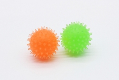Набор мячей с шипами с запахом ванили, оранжевый, зеленый 4 см -  Игрушки для собак -    