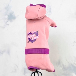 Комбинезон Барби трикотаж на флисе (девочка) -  Одежда для собак -   Размер одежды S2  