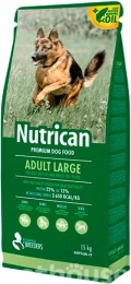 Nutrican Adult Large корм для собак крупных пород любого возраста со вкусом курицы 15кг  - Сухой корм для собак