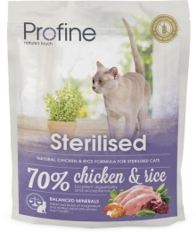 Profine Cat Sterilised сухой корм для взрослых стерилизованных котов с курицей и рисом 300 г - Similar products