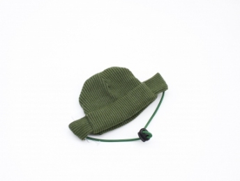 Шапка Біні трикотаж хакі -  Собаки -    