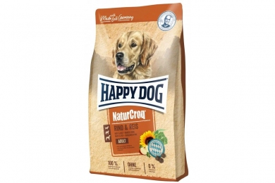Happy Dog NaturCroq RIND & REIS Сухой корм для собак всех пород с говядиной и рисом - Корм для собак 15 кг