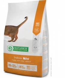 Nature's Protection Indoor Adult food for cats сухой корм для взрослых кошек, содержащихся в домашних условиях. 2кг - Сухой корм для кошек