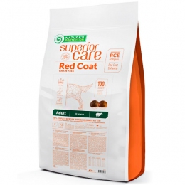 Беззерновой корм для собак с рыжей окраской шерсти Nature's Protection Superior Care Red Coat Grain Free Adult All Breeds с ягненком, 10 кг - 