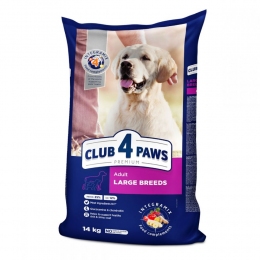 Акция Клуб 4 лапы Премиум для собак больших пород 14кг  -  Премиум корм для собак 
