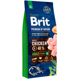 Brit Premium Dog Adult XL Сухий корм для собак гігантських порід із куркою -  Корм Brit Premium для собак 