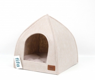 Палатка войлок бежевая, 45х45х48 см -  Собаки - Fifa     