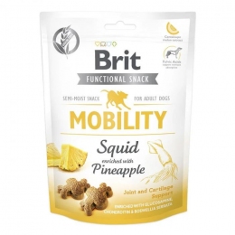 Ласощі Brit Care Snack Mobility для собак з кальмаром і ананасом 150гр. -  Ласощі для собак -    