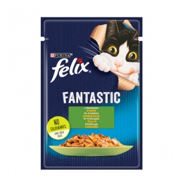 Felix Fantastic Влажный корм для котов с кроликом в желе, 85 г -  Влажный корм для котов Felix     
