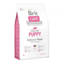 Brit Care GF Puppy Salmon&Potato для щенков мелких и средних пород - Беззерновой корм для собак