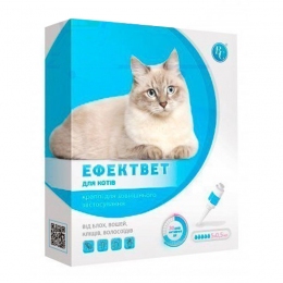Эффектвет капли от блох для кошек №5 ВетСинтез - Средства и таблетки от блох и клещей для кошек