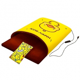 Грелка-кровать для животных 2,5-6 кг на USB счастливая утка, 50х65 см - Домики и лежаки для собак