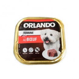 Orlando паштет для собак із яловичиною 300г -  Вологий корм для собак -   Інгредієнт Птах  
