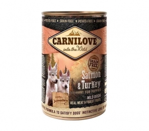 Carnilove Влажный корм для щенков с лососем и индейкой 400г -  Консервы для собак Carnilove   
