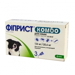 Фиприст Комбо для собак 3 пип.KRKA -  Средства от блох и клещей для собак -   Действующее вещество: Фипронил  