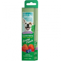 Гель для чистки зубов у собак Свежая ягода 59мл 002296 -  Средства ухода и гигиены для собак -    