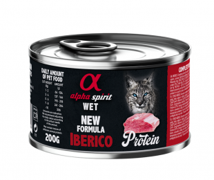 Влажный корм Alpha Spirit Iberico для взрослых кошек, с иберийской свининой, 200 г -  Влажный корм для котов - Alpha Spirit   