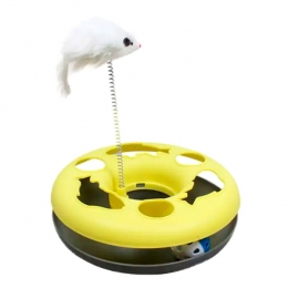 Игрушка Поймай мышь на пружине, 25 см -  Игрушки для кошек -   Вид: Мышки  