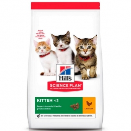 Hill's Science Plan Kitten Chicken Сухой корм для котят до 1 года с курицей -  Сухой корм Хиллс для кошек 