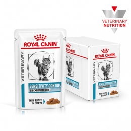 АКЦИЯ Royal Canin Sensitivity Control Chicken with rice влажный корм для кошек 8+4 по 85 г -  Влажный корм для котов -   Вес консервов: Более 1000 г  