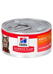 Hill's SP Feline Adult Salmon консервы с лососем для кошек 82г -  Влажный корм для котов - Hills     