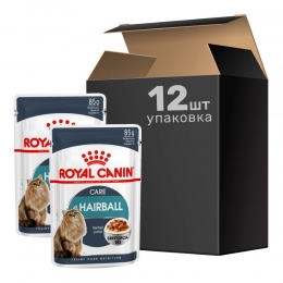 9 + 3 шт Royal Canin fhn vet hairball care консерви для кішок 85г 11475 акція -  Вологий корм для котів -   Потреба Виведення вовни  