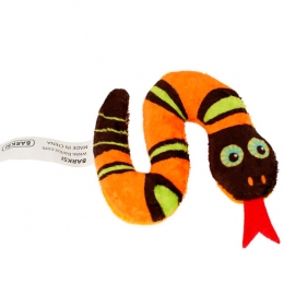 Игрушка для котов Barksi Catnip змея с запахом кошачьей мяты 10 см K57284B - 
