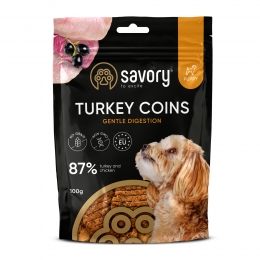 Джерки Savory Puppy Coins With Turkey, монетки для щенят з індичкою 100 гр. - Similar products