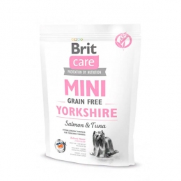 Brit Care GF Mini Yorkshire Гіпоалергенний корм для собак породи йоркширський тер'єр з лососем і тунцем -  Сухий корм для собак -   Вага упаковки: 5,01 - 9,99 кг  