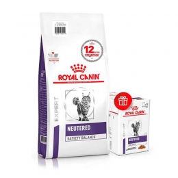 АКЦИЯ Royal Canin Neutered Satiety Balance сухой корм для мочекаменной болезни у котов 3,5 кг + 12 пауч -  Сухой корм для кошек -   Ингредиент: Курица  