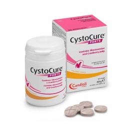 Харчова добавка для котів і собак Cystocure Forte для підтримки сечостатевої системи, 30 таб 60 г -  Вітаміни для кішок - Candioli   