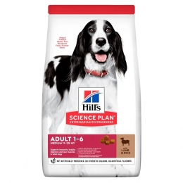 Hill's (Хиллс) Science Plan Adult Medium with Lamb&Rice Сухой корм для собак средних пород с ягненком и рисом -  Корм для собак Hills (Хиллс) 