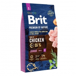 Brit S Premium Junior корм для щенков 3 кг + Консерва Brit Premium Dog 400г -  Корм Brit Care для собак 