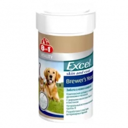 8 in 1 Brewer's Yeast Excel - Пивные дрожжи для кошек и собак - Витамины для шерсти собак