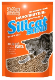 Siliсat Blend силікагелевий наповнювач для котів 3,8 л - Cиликагелевий наповнювач для котів