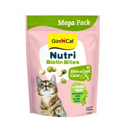 GimCat Nutri Biotin Bites Витамизированное лакомство для кошек с морскими водорослями и биотином, 425 г -  Лакомства для кошек - Gimcat   