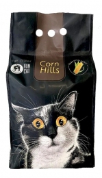 Fun Cat Corn Hills гипоаллергенный наполнитель для кошачьего туалет из пищевой кукурузы, без запаха, 5л - Наполнитель для кошачьего туалета