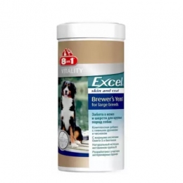 Excel Brewer's Yeast Large Breeds Пивные дрожжи для собак крупных пород -  Витамины для шерсти - 8 in 1     