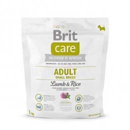 Brit Care Adult Small Breed Lamb&Rice Гипоаллергенный корм для собак мелких пород с ягненком и рисом -  Корм для собак Brit Care 