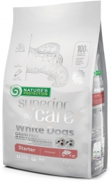 Корм Nature's Protection Superior Care White Dogs Grain Free Starter All Breeds беззерновой  для щенков всех пород с белой окраской шерсти 1.5 кг.  -  Корм для собак премиум класса - Nature's Protection   