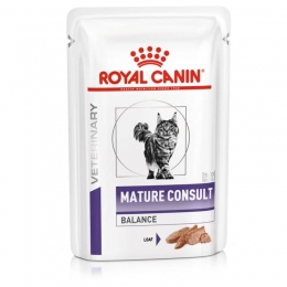 Royal Canin Mature Consult Balance in loaf 85г вологий корм для зниження утворення струвітних каменів -  Вологий корм для котів -   Потреба Ниркова недостатність  