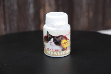 Лакки Мультивит с сыром 90 таблеток -  Витамины для кошек Лакки     