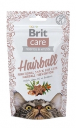 Ласощі Brit Care Hairball з качкою для котів функціональні 50 г -  Ласощі для кішок -    