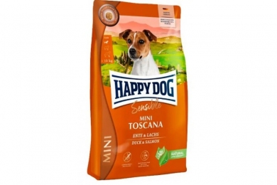 Happy Dog Sensible Mini Toscana сухий корм з качкою та лососем для собак дрібних порід 800 гр - Similar products